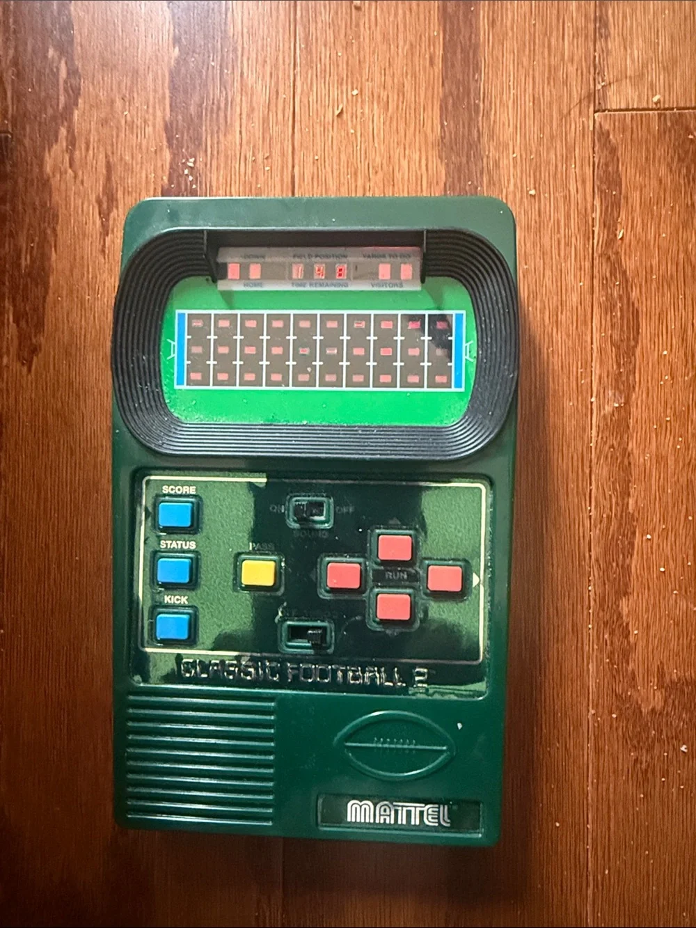 2002 Mattel Classic Football 2 Electronic Handheld Game Tested Works